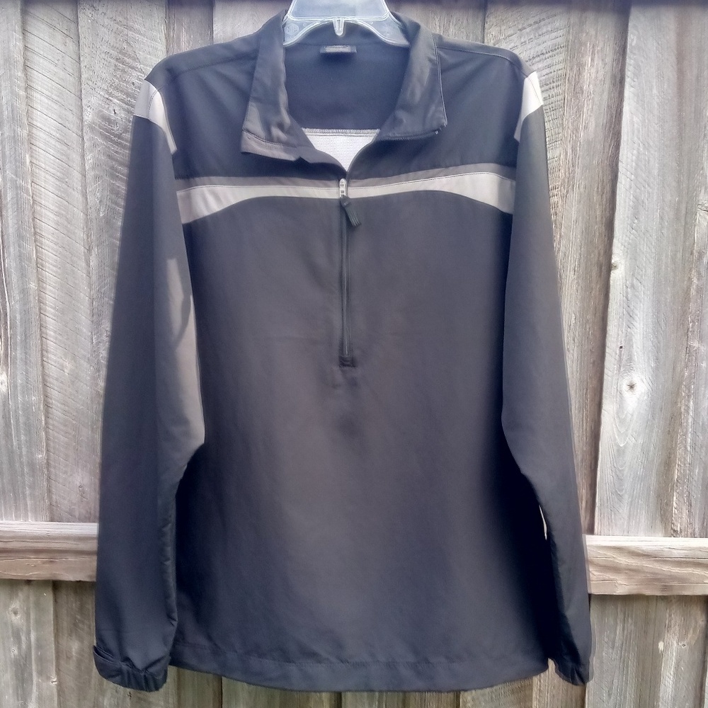 Men's Nike Golf Black Gray Jacket Windbreaker